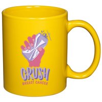 Crush Breast Cancer Can 11oz C Handle Ceramic Mug