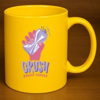 Crush Breast Cancer Can 11oz C Handle Ceramic Mug