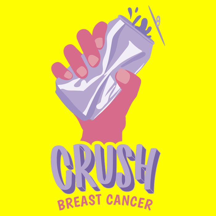 Crush Breast Cancer Can 11oz C Handle Ceramic Mug