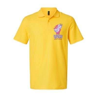 Crush Breast Cancer Can Softstyle Adult Sport Polo