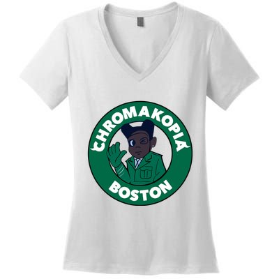 C.H.R.O.M.A.K.O.P.I.A Boston Women's V-Neck T-Shirt