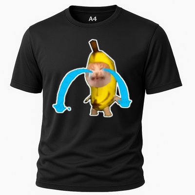 Crying Banana Cat Meme Performance Shirt