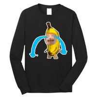 Crying Banana Cat Meme Long Sleeve Shirt