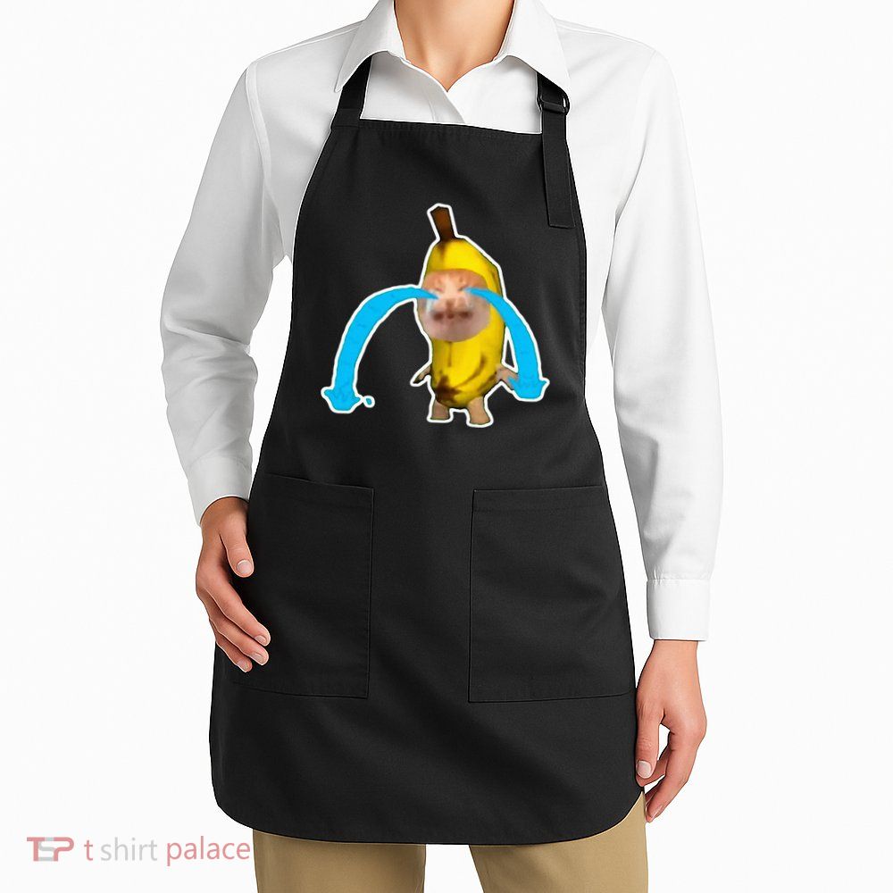 Crying Banana Cat Meme Apron