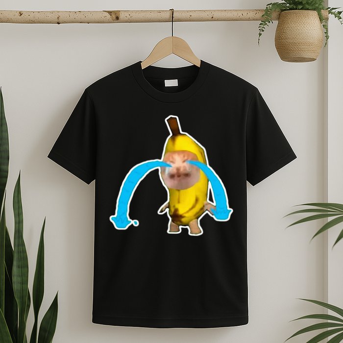 Crying Banana Cat Meme T-Shirt