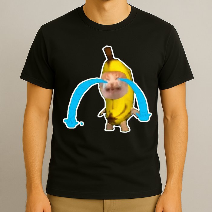 Crying Banana Cat Meme T-Shirt