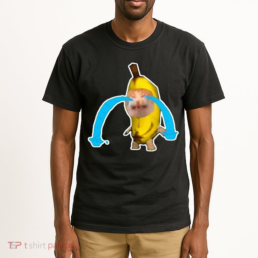 Crying Banana Cat Meme Tall T-Shirt