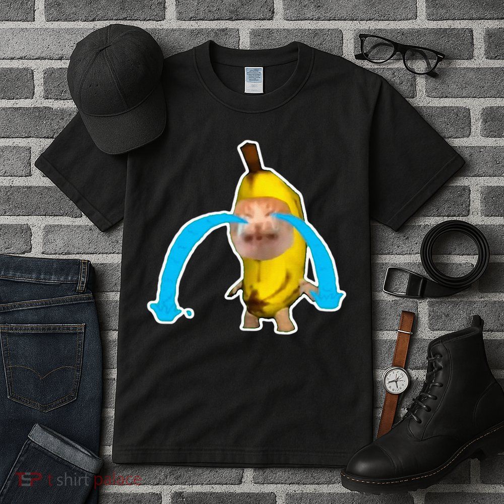 Crying Banana Cat Meme Tall T-Shirt