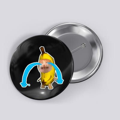 Crying Banana Cat Meme Button