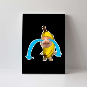 Crying Banana Cat Meme Canvas