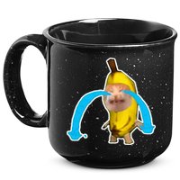Crying Banana Cat Meme 15oz Campfire Ceramic Mug