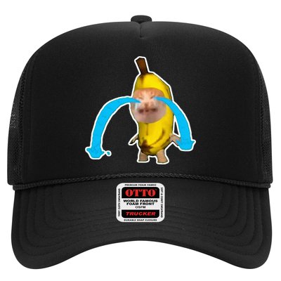 Crying Banana Cat Meme Trucker Hat