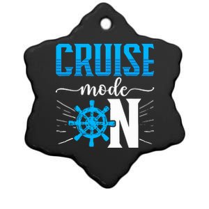 Cruising Boat Cruise Mode On Cruise Ship Ceramic Star Ornament