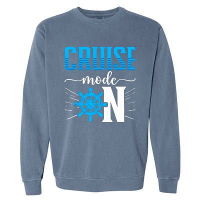 Cruising Boat Cruise Mode On Cruise Ship Garment-Dyed Sweatshirt