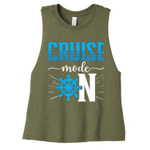 Cruising Boat Cruise Mode On Cruise Ship Women's Racerback Cropped Tank