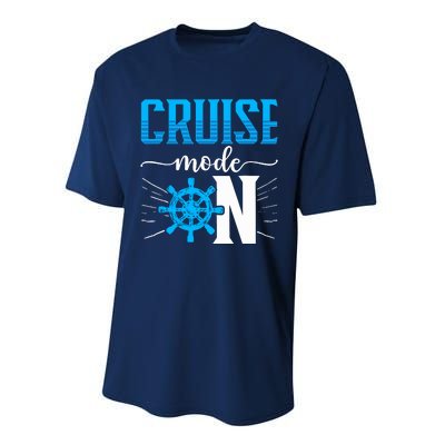 Cruising Boat Cruise Mode On Cruise Ship Performance Sprint T-Shirt