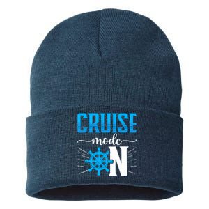 Cruising Boat Cruise Mode On Cruise Ship Sustainable Knit Beanie