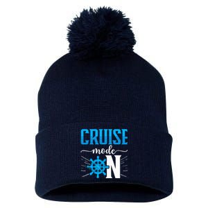 Cruising Boat Cruise Mode On Cruise Ship Pom Pom 12in Knit Beanie