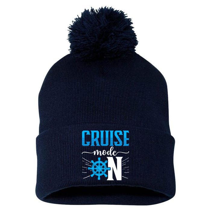 Cruising Boat Cruise Mode On Cruise Ship Pom Pom 12in Knit Beanie