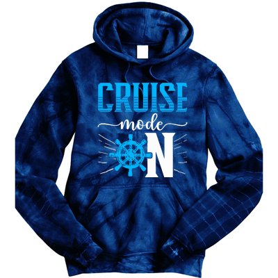 Cruising Boat Cruise Mode On Cruise Ship Tie Dye Hoodie