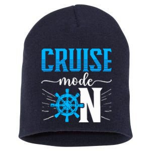 Cruising Boat Cruise Mode On Cruise Ship Short Acrylic Beanie