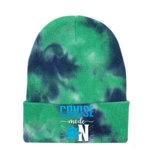 Cruising Boat Cruise Mode On Cruise Ship Tie Dye 12in Knit Beanie