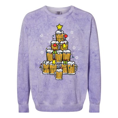 Craft Beer Christmas Tree Ornament for Beer Enthusiast Colorblast Crewneck Sweatshirt