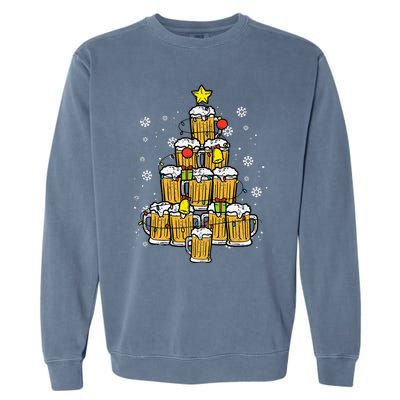 Craft Beer Christmas Tree Ornament for Beer Enthusiast Garment-Dyed Sweatshirt