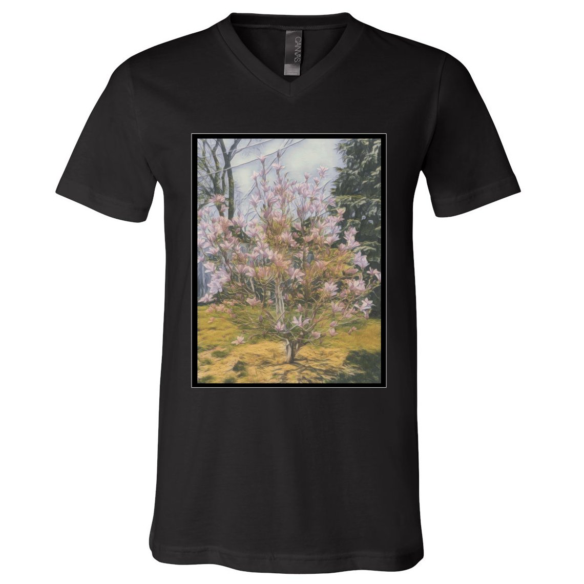 Cherry Blossoms V-Neck T-Shirt