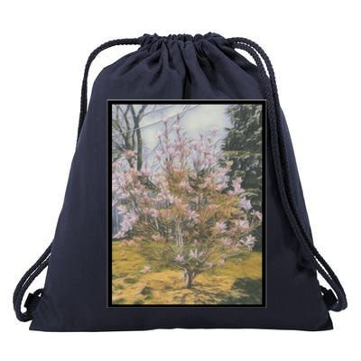 Cherry Blossoms Drawstring Bag