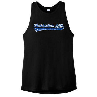 Charleston Base Charleston Afb South Carolina Sc Ladies PosiCharge Tri-Blend Wicking Tank