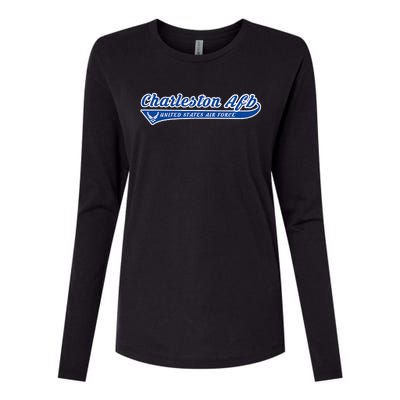 Charleston Base Charleston Afb South Carolina Sc Womens Cotton Relaxed Long Sleeve T-Shirt