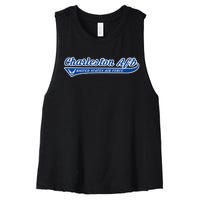 Charleston Base Charleston Afb South Carolina Sc Women's Racerback Cropped Tank