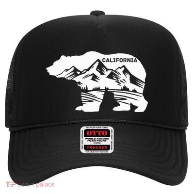 California Bear California Republic High Crown Mesh Back Trucker Hat