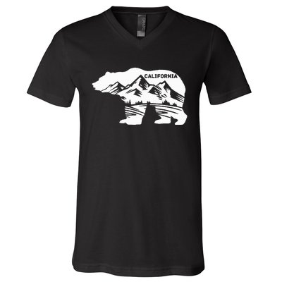 California Bear California Republic V-Neck T-Shirt