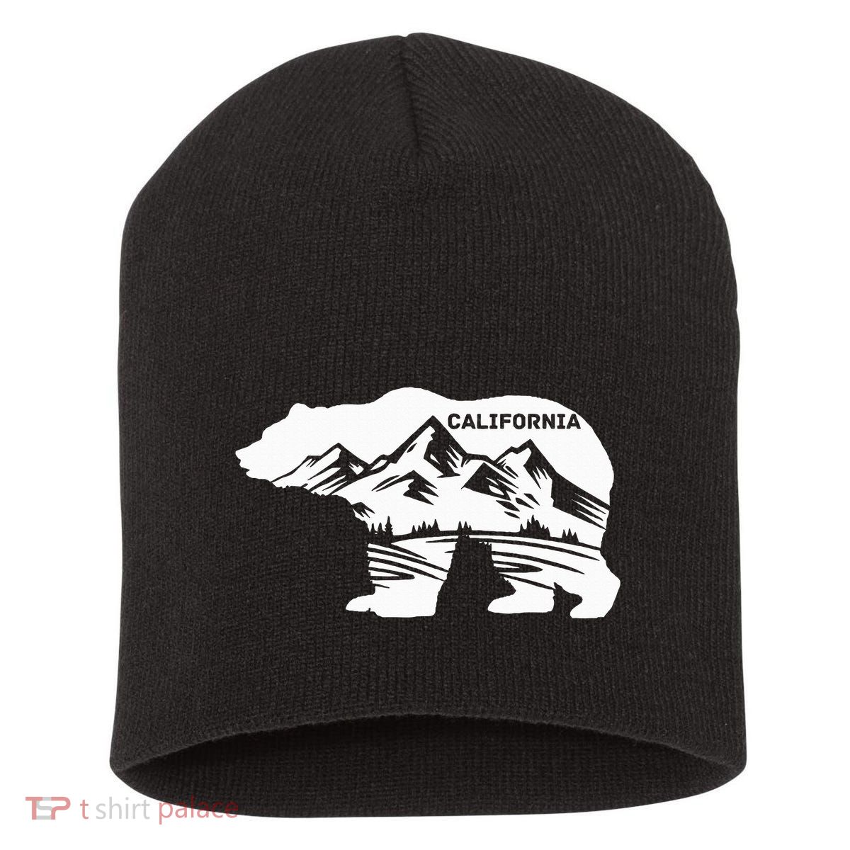California Bear California Republic Short Acrylic Beanie