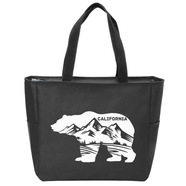 California Bear California Republic Zip Tote Bag
