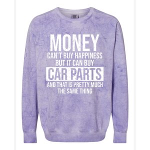 Can Buy Car Parts Funny Car Guy Car Lover Auto Mechanic Gift Cute Gift Colorblast Crewneck Sweatshirt