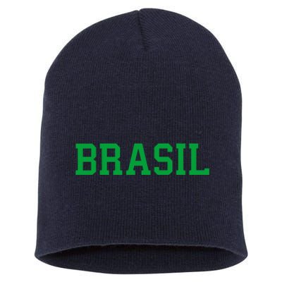 Cool Brasil Country Soccer Name Short Acrylic Beanie