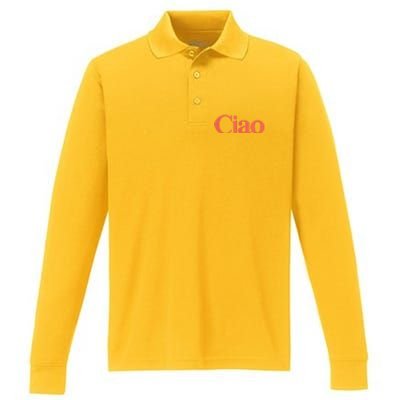 Ciao Bella Performance Long Sleeve Polo