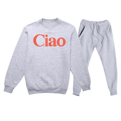 Ciao Bella Premium Crewneck Sweatsuit Set