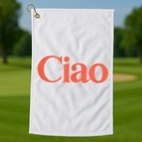 Ciao Bella Golf Towel