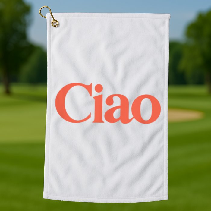 Ciao Bella Golf Towel