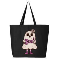 Cute Boo Creepy Scary Skull Skeleton 25L Jumbo Tote