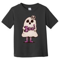 Cute Boo Creepy Scary Skull Skeleton Toddler T-Shirt