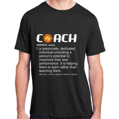 Coach Basketball Coaching Gift Adult ChromaSoft Performance T-Shirt