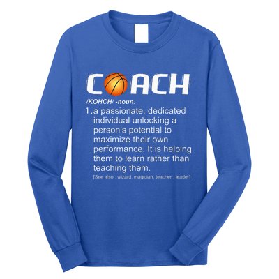 Coach Basketball Coaching Gift Long Sleeve Shirt