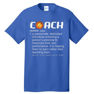 Coach Basketball Coaching Gift Tall T-Shirt