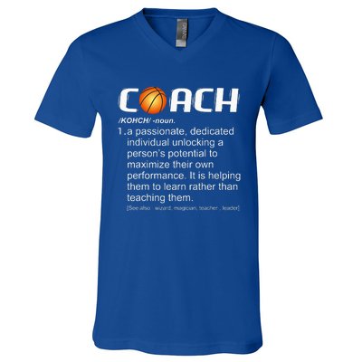 Coach Basketball Coaching Gift V-Neck T-Shirt