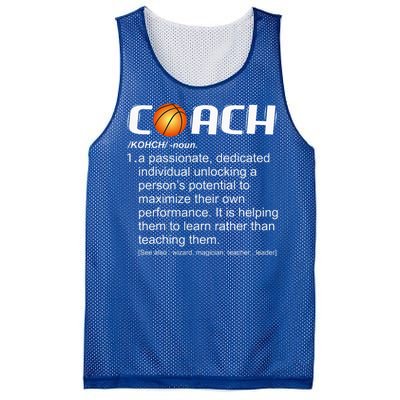 Coach Basketball Coaching Gift Mesh Reversible Basketball Jersey Tank